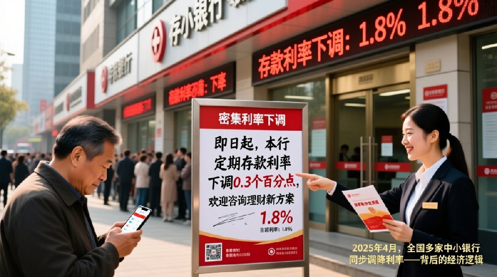 密集降息!多家中小银行下调存款利率，背后的逻辑是什么？