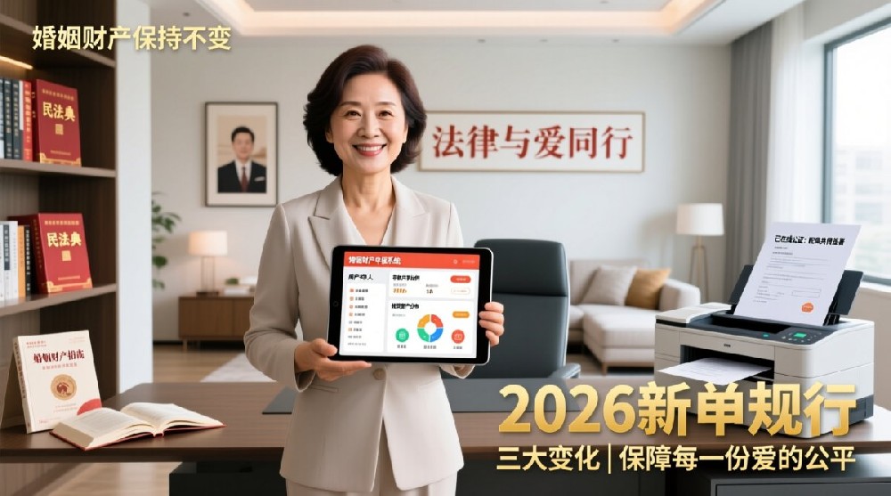 2026年起夫妻共同财产制度未变,三大变化值得关注