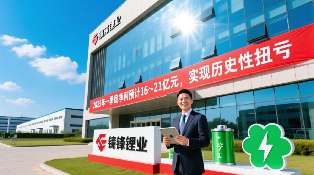 赣锋锂业一季度扭亏：预计净利 16–21 亿元